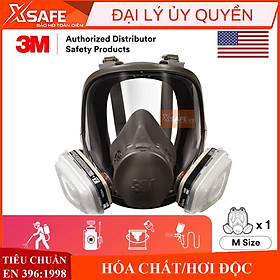 Mặt nạ phòng độc 3M 6800 - Bộ mặt nạ chống độc 7 món - mặt nạ phun sơn - chống hóa chất (6800-6001-5N11-501)