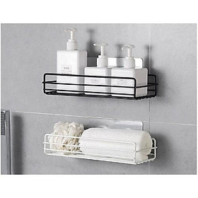 Mua Kệ chữ nhật kim loại dán tường đa năng siêu chắc để đồ tiện ích