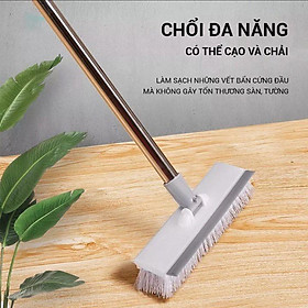 Hình ảnh Chổi Lau Sàn, Cây Lau Nhà Pulito Gạt Nước, Quét Gạch 2 Đầu Tiện Lợi, Dễ Điều Chỉnh Chiều Dài, Xoay 180 độ