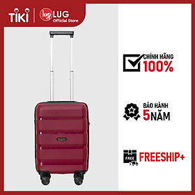 Vali Kéo Lug Lusetti Sharon S18S22 LS1150 Nhựa PP Chống Bể Vỡ, Khóa TSA An Ninh Quốc Tế - Red - 18 inch