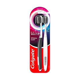 Bộ 2 bàn chải đánh răng Colgate trắng răng Optic White