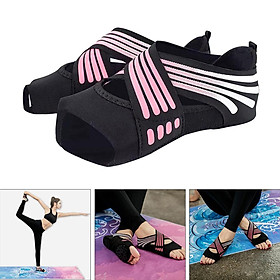 Non Skid Women Barre Yoga Shoes Pilates Grip Socks Flexible Machine Wash Pink S