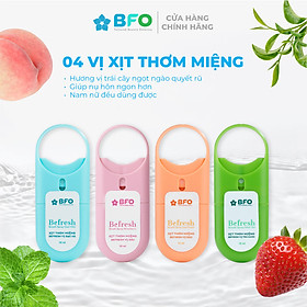 Combo 4 Xịt Thơm Miệng Befresh Cho Hơi Thở Thơm Mát Chỉ Trong 3 Giây Dung Tích 10ml