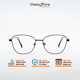 Gọng kính cận, Mắt kính giả cận kim loại Form vuông thời trang Nam Nữ Avery Orton - GlassyZone