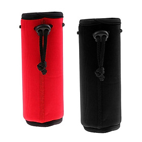 Hình ảnh 2x Neoprene Water Bottle Holders Sleeves for Outdoor Sports Jogging Hiking