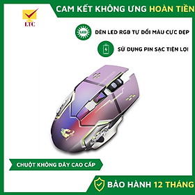 Mua Chuột không dây gaming máy tính X8 có đèn LED đổi màu  pin sạc cực trâu  tương thích pc  laptop chơi game cực đã - Hàng Chính Hãng