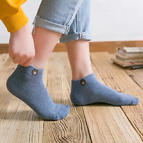 combo 5 đôi tất hình gấu brown cổ ngắn