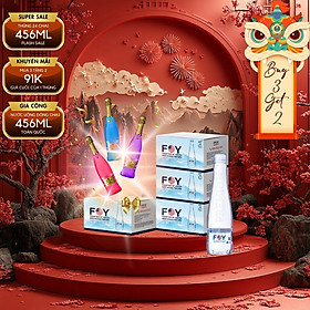 [MUA 3 TẶNG 2] Thùng 24 Chai Nước kiềm FOY Premium loại 456ml