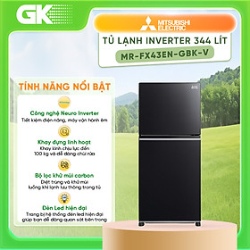 Mua TỦ LẠNH MITSUBISHI ELECTRIC 344 LÍT MR-FX43EN-GBK-V (2 CỬA) - HÀNG CHÍNH HÃNG