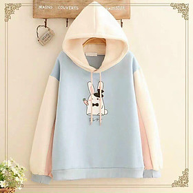 Áo khoác hoodies form rộng có mũ con thỏ cực đẹp , hot 2021 VINA 1HITSTORE