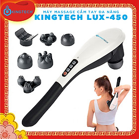 Máy Massage Cầm Tay Cao Cấp KINGTECH LUX450 - Hỗ Trợ Mát Xa Toàn Thân - Chuyên Sâu Vai Cổ, Chân, Lưng, Tay -Giảm Đau Mỏi Toàn Thân Cho Dân Văn Phòng, Gymer, Người Già, Người Lao Động Nặng - Món Quà Tuyệt Vời Cho Ông Bà, Bố Mẹ - Hàng Chính Hãng
