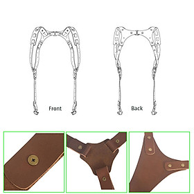 Anti-lost Outdoor Genuine Leather Fashion Tether DV DSLR Camera Strap Double Shoulder Adjustable Accessories