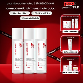 Combo 3 nước tẩy trang Sắc Ngọc Khang 145ml