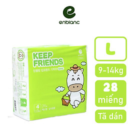 Tã/Bỉm dán ENBLANC Keep Friends nội địa Hàn quốc (mẫu mới 2020) đủ size S40,M32,L28,XL24