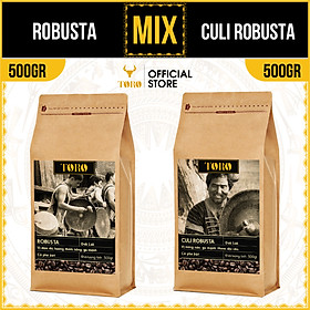 1KG Bộ Mix Cà Phê Bột Toro Robusta & Toro Culi Robusta Nguyên Chất 100%