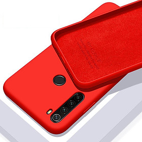 Ốp lưng Cho Xiaomi Redmi Note 8 nhựa TPU dẻo màu, mặt trong vải nhung My Choice