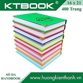 SỔ GHI CHÉP BÌA DA Cứng KTBOOK HANDBOOK CAO CẤP 400 trang size A5 ruột