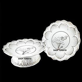 Mua DĨA TRÁI CÂY SEN TRẮNG 112 ĐƯỜNG KÍNH 15CM 18CM 20CM 23CM