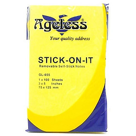 Giấy Note 3 x 5 Ageless GL-655 - Màu Vàng