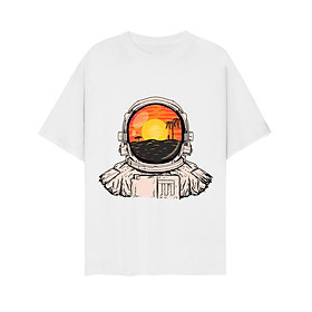 Áo Thun Unisex Nam Nữ in Hình Phi Hành Gia Chất Vải Dày Mịn Mát NC013
