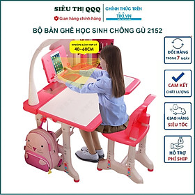 Mua Bộ bàn ghế học sinh thông minh tùy chỉnh độ cao chống gù cho bé - Hàng chính hãng