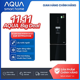 Tủ lạnh ngăn đông dưới Aqua 320 Lít AQR-B379MA(WGB) - Hàng chính hãng