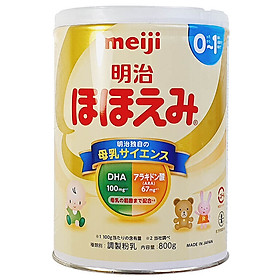 Sữa bột công thức Meiji Hohoemi Milk cho bé 0 đến 12 tháng tuổi (800g) - Nhập khẩu Nhật