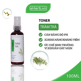 Toner Tràm Trà hỗ trợ Giảm Viêm & Cân Bằng Độ pH Phù Hợp Với Làn Da Mụn Nhạy Cảm MILAGANICS 100ml (Chai)