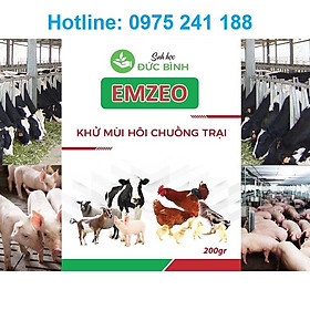 Chế phẩm Emzeo khử mùi hôi chuồng gà