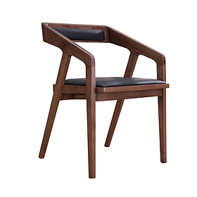Ghế ăn gỗ Tundo chân chữ V hiện đại kích thước 57 x 49 x 72cm
