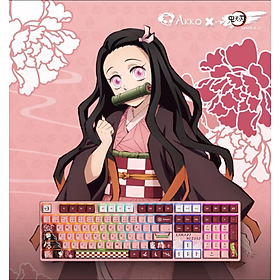 Bàn phím cơ AKKO 5108B Plus Demon Slayer - Kamado Nezuko/Kamado Tanjirou (Multi-modes/Hotswap/RGB/Akko cs switch - CrystaI) - Hàng chính hãng