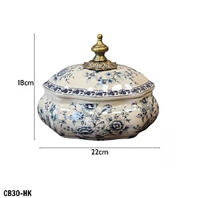 Mua Hũ đựng bánh kẹo kiểu dáng lạ mặt mang phong cách tân cổ điển sang trọng  CB30-HK