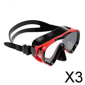 3xYouth Scuba Diving Mask Anti Fog Tempered Glass Swimming Snorkeling Goggles