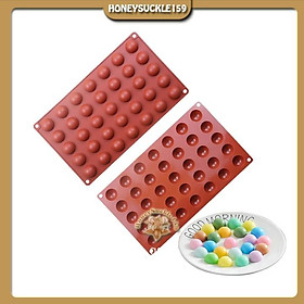 Mua Khuôn Silicon Đổ Socola/Thạch/Đá/Kẹochipchip/Pudding Hình Tròn 35 Bán Cầu Mini