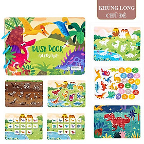 Học liệu Montessori Sách bóc dán QUIET BOOK nhiều chủ đề giúp bé thông minh