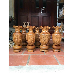 Mua Đôi lục bình bằng gỗ bách xanh thơm nức kt cao 50cm