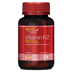 Microgenics Vitamin K2 180mcg 30 Capsules