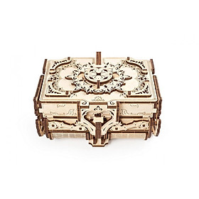Mô Hình Gỗ Cơ Khí -  Ugears Antique box - Hộp nữ trang, Chính hãng Ugears, nhập khẩu nguyên bộ EU, mô hình lắp ráp 3D, Đồ chơi trí tuệ DYI