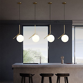 Mua Combo đèn thả bàn ăn trang trí nội thất MOONLAPM hiện đại mạ Crom sang trọng - tạo điểm nhấn mạnh mẽ cho không gian nội thất nhà bạn