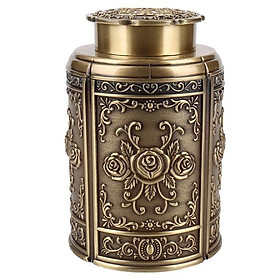 Mua Hộp đựng chè đồng giả cổ 2 lớp hoa văn tinh xảo