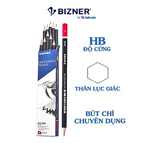 Bút chì gỗ HB cao cấp Bizner BIZ-P03