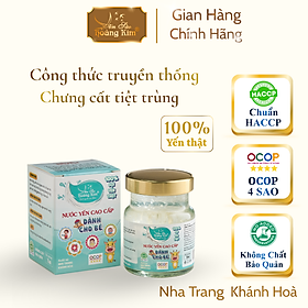 Nước Yến Chưng Sẵn Cho Bé Yến Sào Hoàng Kim - Tăng Đề Kháng, Hỗ Trợ Tiêu Hóa - Công Thức Chuyên Biệt, OCOP 4 Sao (Hộp 1 Hũ x 70ml)