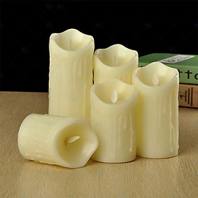 Mua Nến Điện Tử Vỏ Sáp Chảy cao 10/12/15/18/20 cm