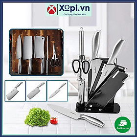BÁO GIÁ Bộ Dao Làm Bếp Nhật | Shopee Lazada Sendo Tiki mới nhất 66 Bộ dao nhà bếp 5 món Cao Cấp Nhật Bản kèm khay cài, Dao làm bếp nhật bản