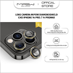 Miếng dán cường lực camera Mipow Diamondshield cho iPhone 14 Pro Max/14Pro - Hàng chính hãng