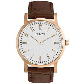 Đồng Hồ Nam Bulova Dây Da 97A106 - Mặt Trắng