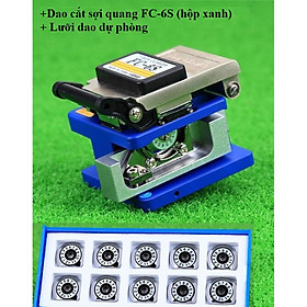 Dao cắt sợi quang FC-6S (hộp xanh) + Lưỡi dao dự phòng cao cấp