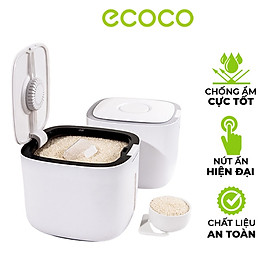 Mua Thùng đựng gạo cao cấp 5kg & 10kg - thùng đựng gạo ngũ cốc nắp đậy thông minh chất liệu ABS & PP an toàn  chống nước  chống ẩm mốc mối mọt  côn trùng kèm cốc đong gạo
