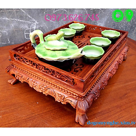 Mua Khay trà rồng gỗ hương cao cấp