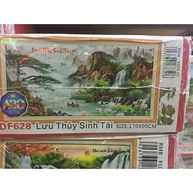 Mua DF628-Tranh đính đá Lưu Thuỷ Sinh Tài 170x90cm chưa đính